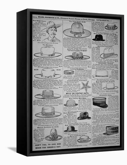 Pages from Sears, Roebuck of Chicago, Catalogue of 1902-American School-Framed Premier Image Canvas
