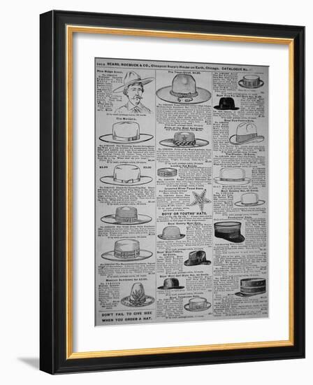 Pages from Sears, Roebuck of Chicago, Catalogue of 1902-American School-Framed Giclee Print