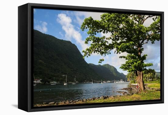 Pago Pago Bay, Tutuila Island, American Samoa, South Pacific-Michael Runkel-Framed Premier Image Canvas