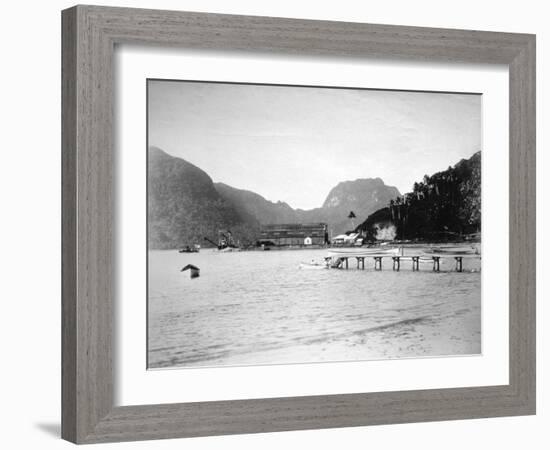 Pago Pago Harbor, in the Island of Tutuila, American Samoa, 1889-null-Framed Giclee Print