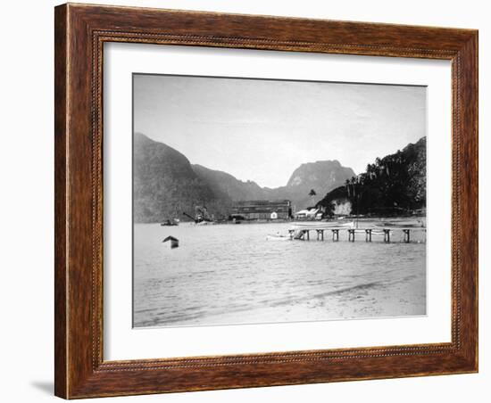 Pago Pago Harbor, in the Island of Tutuila, American Samoa, 1889-null-Framed Giclee Print