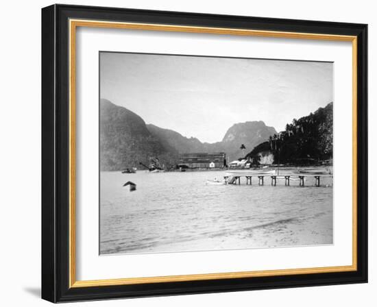 Pago Pago Harbor, in the Island of Tutuila, American Samoa, 1889-null-Framed Giclee Print