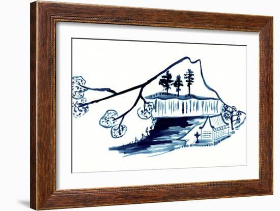 Pagoda 1-Cheryl Bartley-Framed Giclee Print