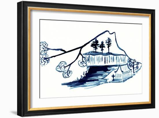 Pagoda 1-Cheryl Bartley-Framed Giclee Print