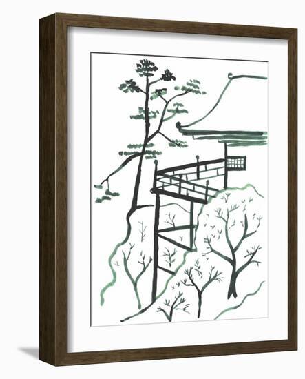 Pagoda 3-Cheryl Bartley-Framed Giclee Print