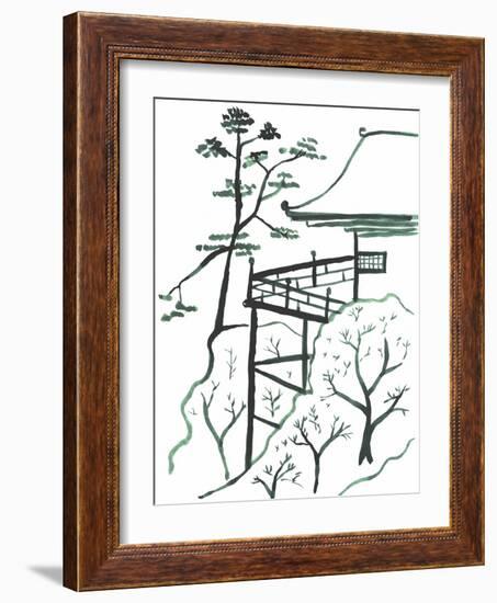 Pagoda 3-Cheryl Bartley-Framed Giclee Print