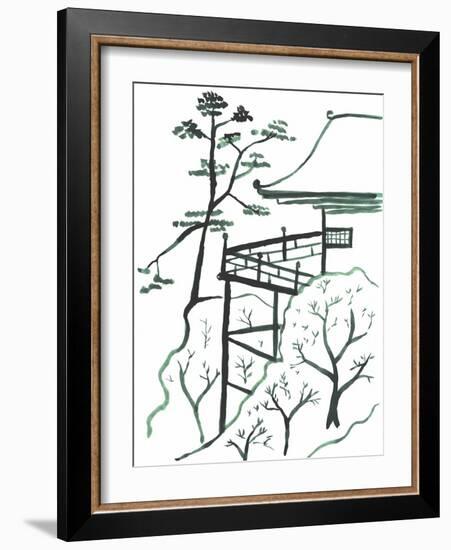Pagoda 3-Cheryl Bartley-Framed Giclee Print