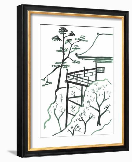 Pagoda 3-Cheryl Bartley-Framed Giclee Print