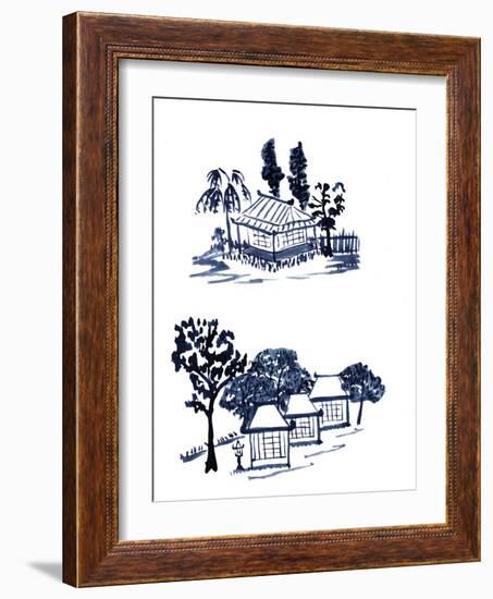 Pagoda 4-Cheryl Bartley-Framed Giclee Print