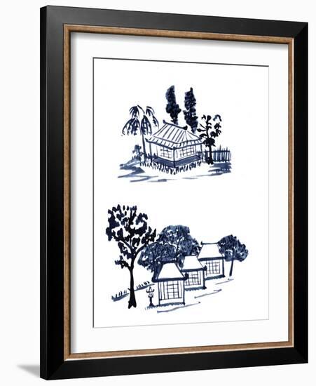 Pagoda 4-Cheryl Bartley-Framed Giclee Print