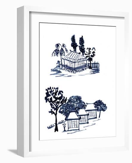 Pagoda 4-Cheryl Bartley-Framed Giclee Print