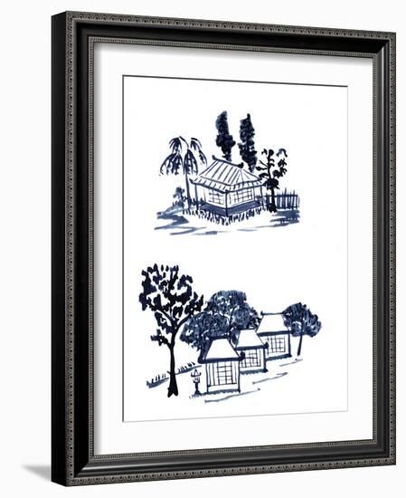 Pagoda 4-Cheryl Bartley-Framed Giclee Print