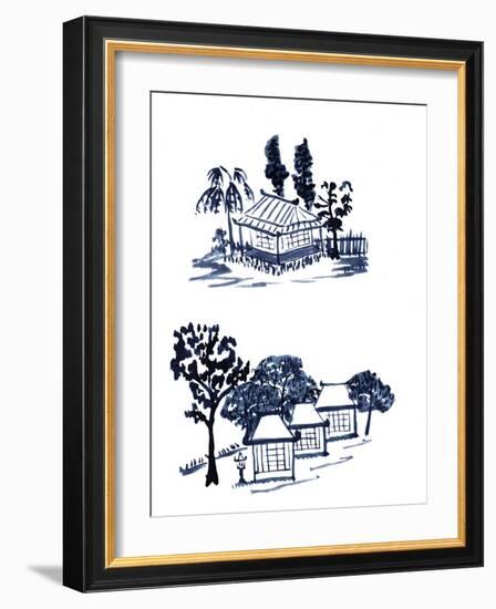 Pagoda 4-Cheryl Bartley-Framed Giclee Print