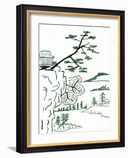 Pagoda 6-Cheryl Bartley-Framed Giclee Print