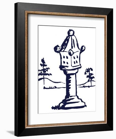 Pagoda 7-Cheryl Bartley-Framed Giclee Print