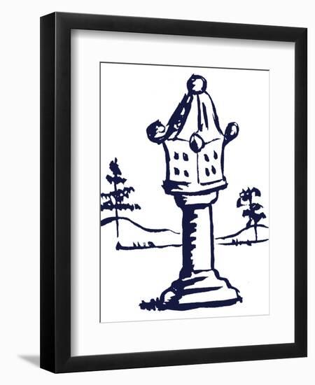 Pagoda 7-Cheryl Bartley-Framed Giclee Print