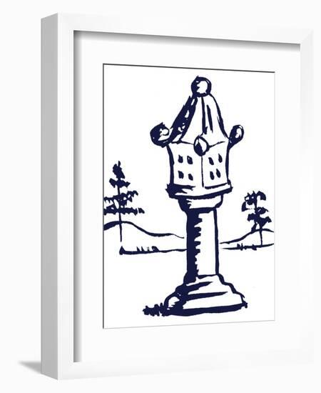 Pagoda 7-Cheryl Bartley-Framed Giclee Print