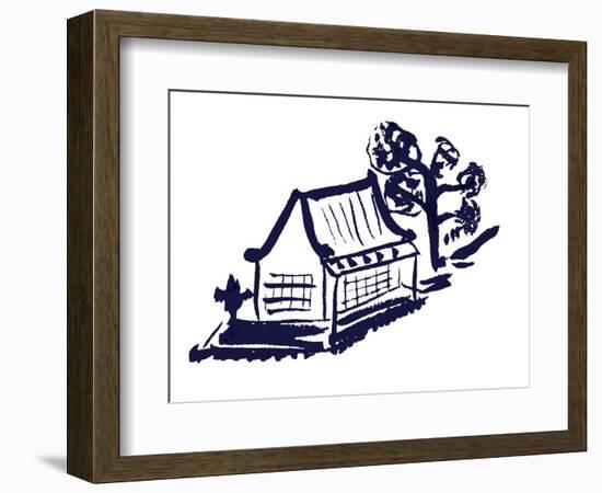 Pagoda 9-Cheryl Bartley-Framed Giclee Print