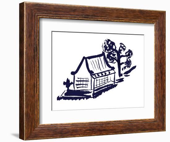 Pagoda 9-Cheryl Bartley-Framed Giclee Print