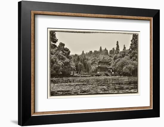 Pagoda Along the Waterfront West Lake, Hangzhou-Darrell Gulin-Framed Photographic Print