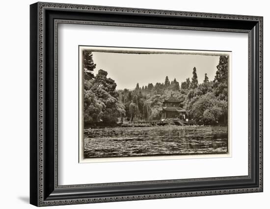 Pagoda Along the Waterfront West Lake, Hangzhou-Darrell Gulin-Framed Photographic Print