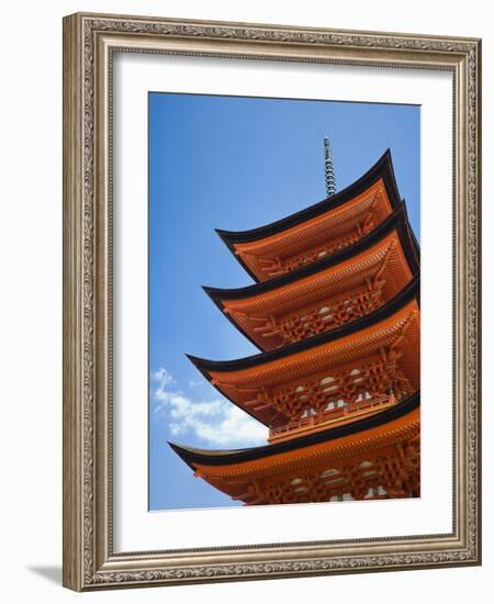 Pagoda at Itsukushima Jinja Shrine-Rudy Sulgan-Framed Photographic Print