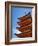 Pagoda at Itsukushima Jinja Shrine-Rudy Sulgan-Framed Photographic Print