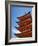 Pagoda at Itsukushima Jinja Shrine-Rudy Sulgan-Framed Photographic Print