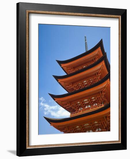 Pagoda at Itsukushima Jinja Shrine-Rudy Sulgan-Framed Photographic Print