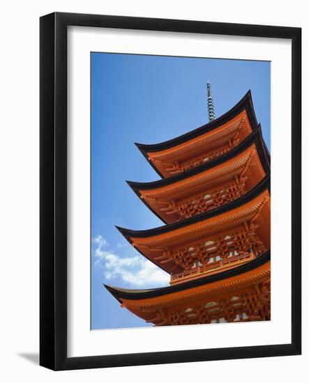 Pagoda at Itsukushima Jinja Shrine-Rudy Sulgan-Framed Photographic Print