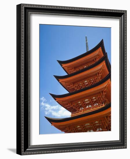 Pagoda at Itsukushima Jinja Shrine-Rudy Sulgan-Framed Photographic Print