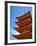 Pagoda at Itsukushima Jinja Shrine-Rudy Sulgan-Framed Photographic Print