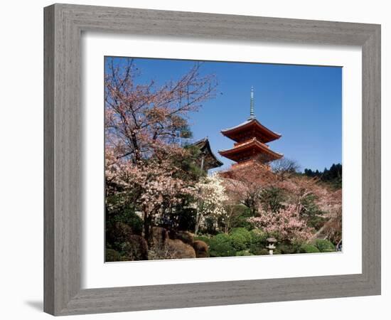 Pagoda at Kiyomizu Temple (Kiyomizudera), Kyoto, Japan-null-Framed Photographic Print