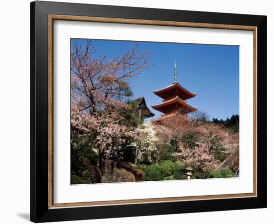 Pagoda at Kiyomizu Temple (Kiyomizudera), Kyoto, Japan-null-Framed Photographic Print