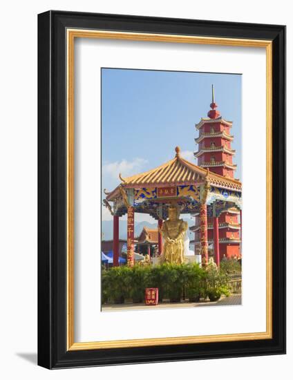 Pagoda at Ten Thousand Buddhas Monastery, Shatin, New Territories, Hong Kong, China, Asia-Ian Trower-Framed Photographic Print