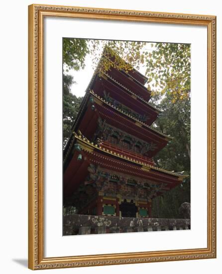 Pagoda at Toshogu Shrine, Nikko, Tochigi Prefecture, Japan-Christian Kober-Framed Photographic Print