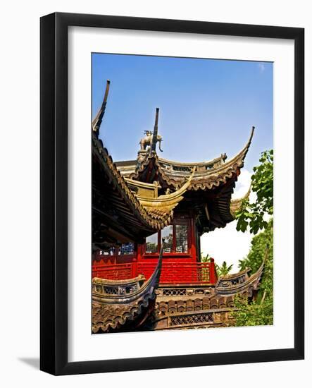 Pagoda at Yuyuan Garden, Old Town, Shanghai, China-Miva Stock-Framed Photographic Print