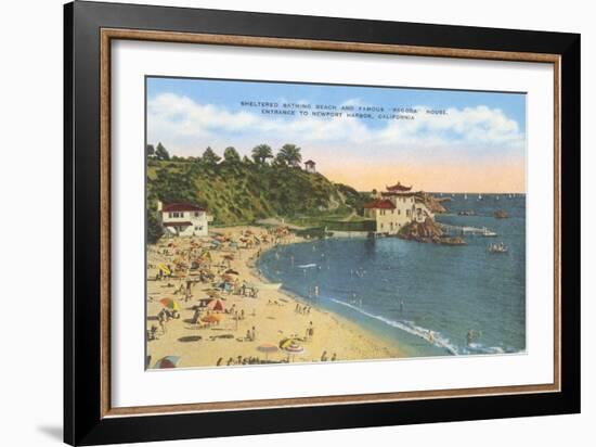 Pagoda House, Newport Harbor, California-null-Framed Art Print