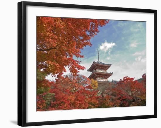 Pagoda in Autumn Color, Kyoto, Japan-Shin Terada-Framed Photographic Print