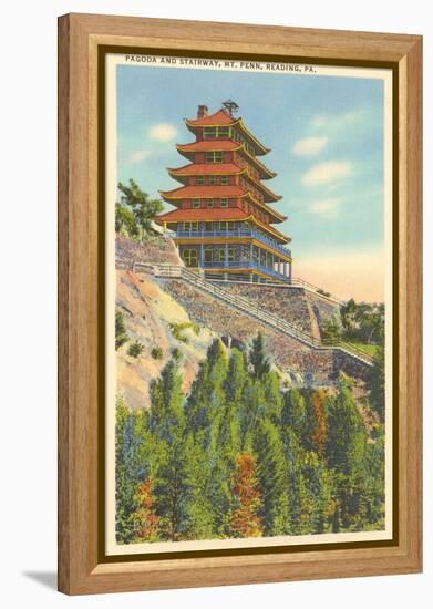 Pagoda, Mt. Penn, Reading, Pennsylvania-null-Framed Stretched Canvas