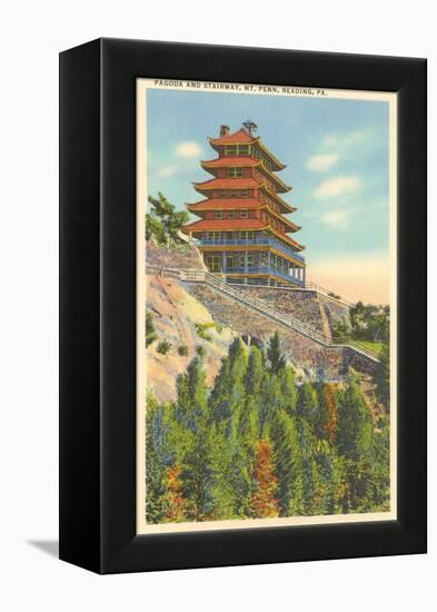 Pagoda, Mt. Penn, Reading, Pennsylvania-null-Framed Stretched Canvas