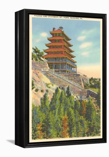 Pagoda, Mt. Penn, Reading, Pennsylvania-null-Framed Stretched Canvas