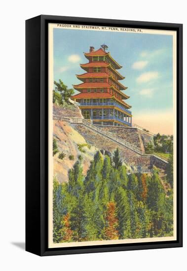 Pagoda, Mt. Penn, Reading, Pennsylvania-null-Framed Stretched Canvas