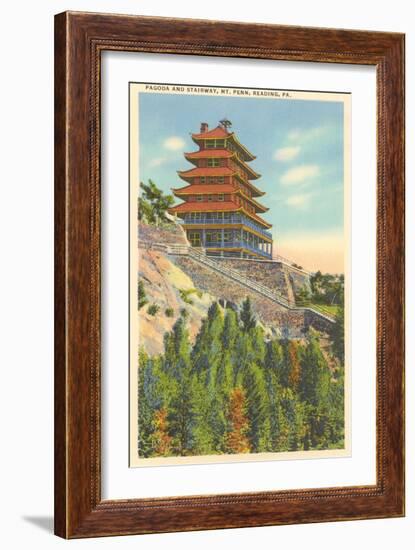 Pagoda, Mt. Penn, Reading, Pennsylvania-null-Framed Art Print