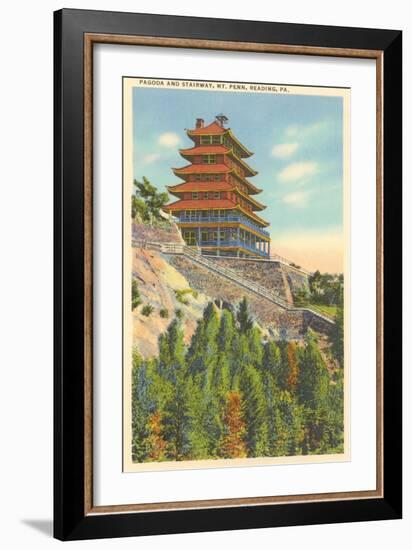 Pagoda, Mt. Penn, Reading, Pennsylvania-null-Framed Art Print