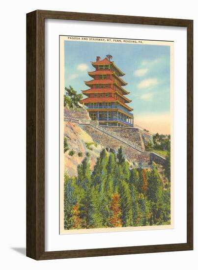 Pagoda, Mt. Penn, Reading, Pennsylvania-null-Framed Premium Giclee Print