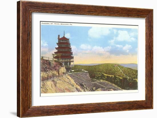 Pagoda, Mt. Penn, Reading, Pennsylvania-null-Framed Premium Giclee Print