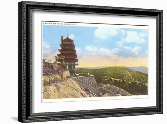 Pagoda, Mt. Penn, Reading, Pennsylvania-null-Framed Art Print