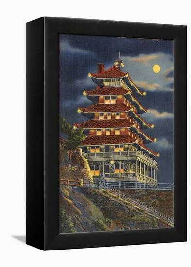 Pagoda, Mt. Penn, Reading-null-Framed Stretched Canvas