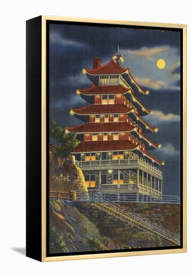 Pagoda, Mt. Penn, Reading-null-Framed Stretched Canvas